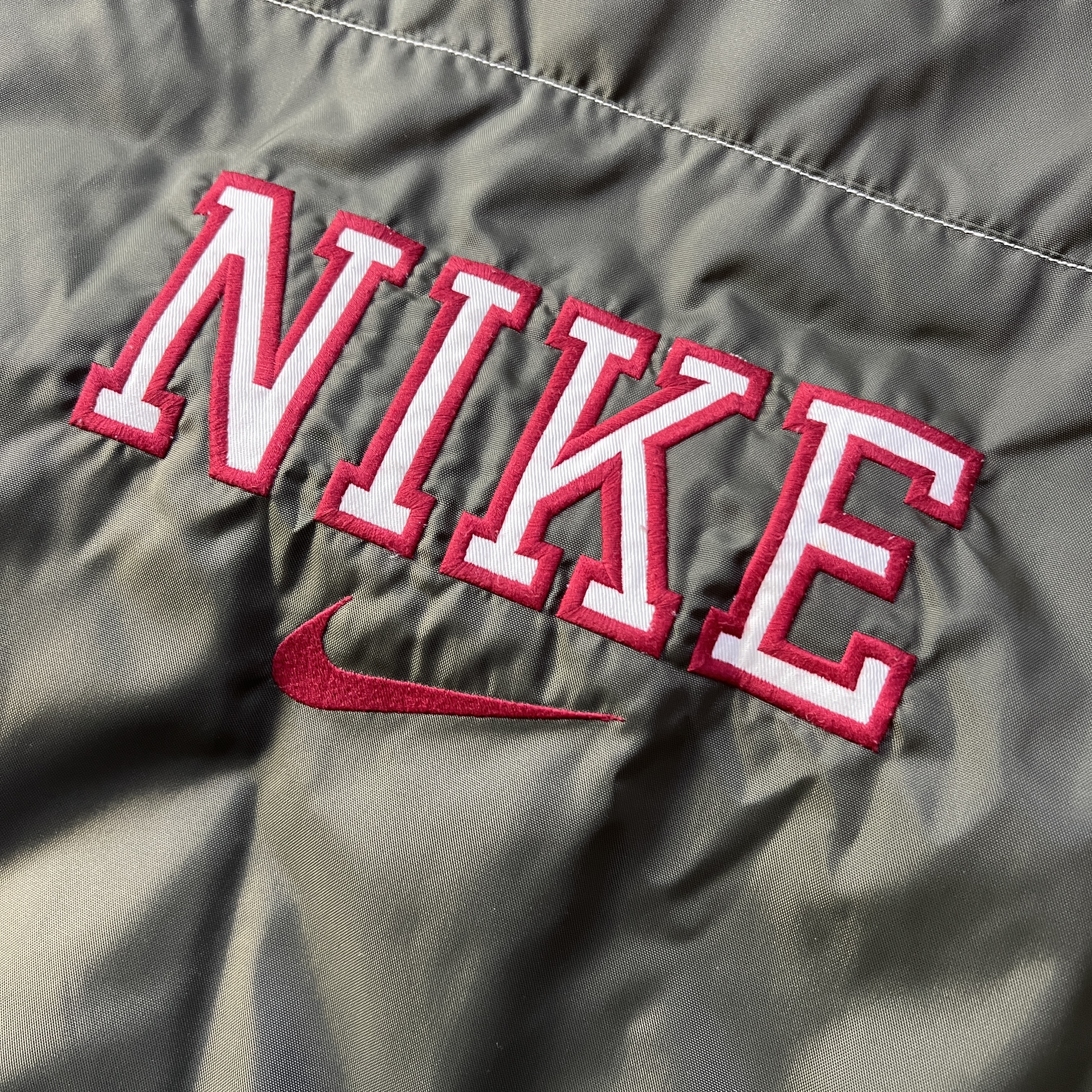 NIKE ナイキ ハーフジップ 中綿 ナイロンジャケット アウター ロゴ刺繍