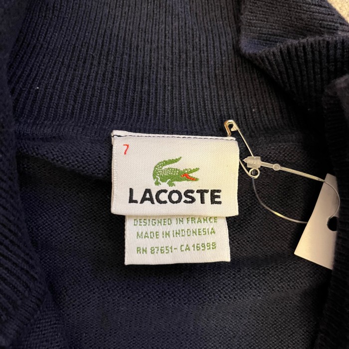 LACOSTE half zip knit | Vintage.City 古着屋、古着コーデ情報を発信