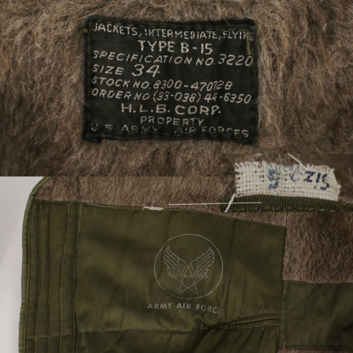 米軍 A-11　パンツ (B-15 タグ付けエラー）　1940年代 vintage アルパカ ライナー　実物 [9018568] | Vintage.City 古着屋、古着コーデ情報を発信