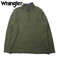 Wrangler authentics ハーフジップ フリースジャケット L カーキ ポリエステル | Vintage.City 古着屋、古着コーデ情報を発信