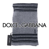 DOLCE & GABBANA リブニット マフラー グレー ウール イタリア製 未使用品 | Vintage.City 古着屋、古着コーデ情報を発信