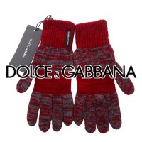 DOLCE & GABBANA 手袋 M レッド アクリル ウール イタリア製 未使用品 | Vintage.City 古着屋、古着コーデ情報を発信