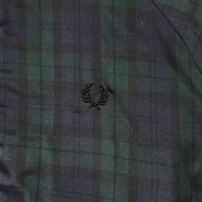 FRED PERRY キルティングジャケット リバーシブル 刺繍ロゴ チェック