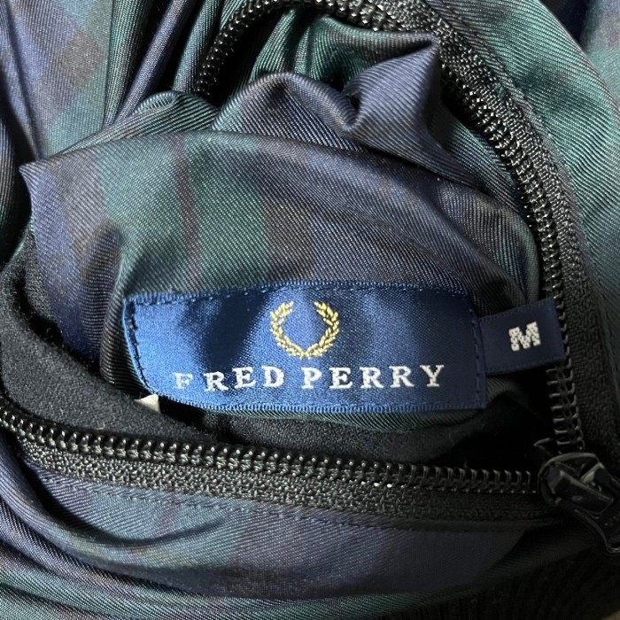FRED PERRY キルティングジャケット リバーシブル 刺繍ロゴ チェック