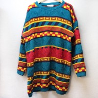 ETHNICITY　PATTERNED WOOL KNIT SWEATER | Vintage.City 古着屋、古着コーデ情報を発信