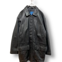 “TOWNCRAFT” Padded Leather Half Coat | Vintage.City 古着屋、古着コーデ情報を発信