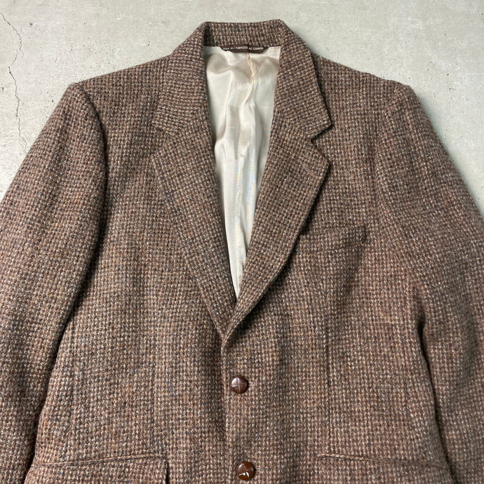 90年代 カナダ製 HARRIS TWEED ハリスツイード ウールテーラード