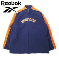 Reebok NFL BRONCOS フルジップ フリースジャケット 3XLT ネイビー ポリエステル サイドライン ビッグサイズ | Vintage.City 古着屋、古着コーデ情報を発信