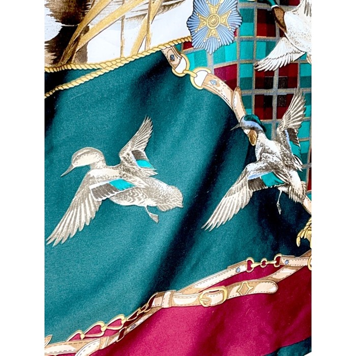 鳥 レトロアンティーク ヴィンテージスカーフ ヨーロッパ | Vintage.City 古着屋、古着コーデ情報を発信