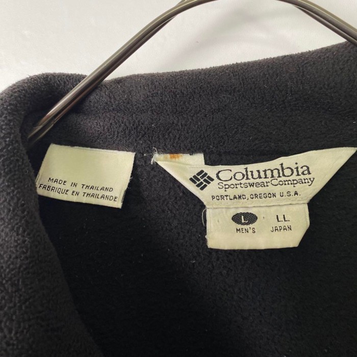 90s~ Columbia ワンポイント 厚手 フリース 黒 XL S1912 | Vintage.City 古着屋、古着コーデ情報を発信
