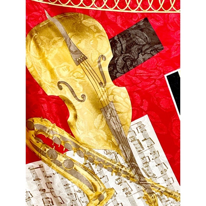 楽器 楽譜 レトロアンティーク ヴィンテージスカーフ USA | Vintage.City 古着屋、古着コーデ情報を発信