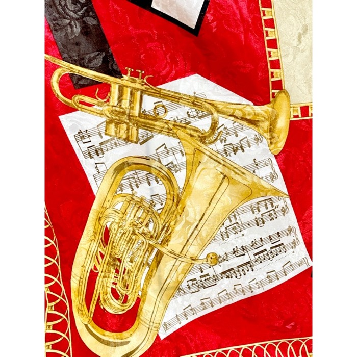楽器 楽譜 レトロアンティーク ヴィンテージスカーフ USA | Vintage.City 古着屋、古着コーデ情報を発信