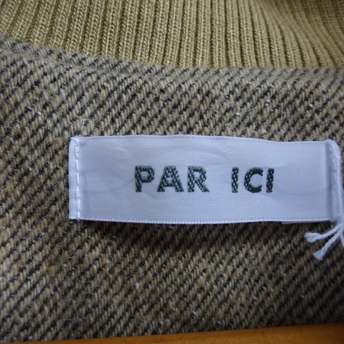 PAR ICI ノーカラージャケット フリーサイズ ベージュ フルボタン ウール 9274 | Vintage.City 古着屋、古着コーデ情報を発信