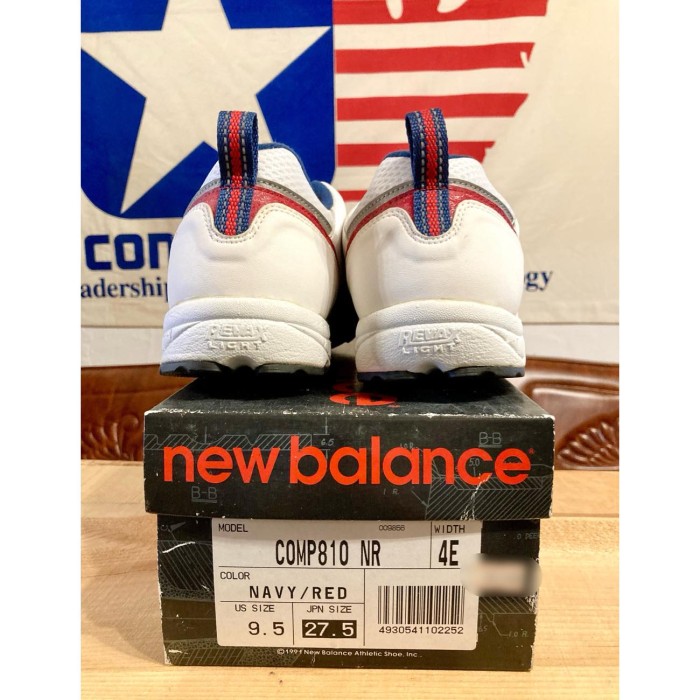 New Balance（ニューバランス）COMP810（コンプ） 9.5 27.5cm NR 4E 白/紺/赤 238 | Vintage.City 빈티지숍, 빈티지 코디 정보