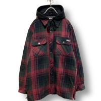 “Dickies” Padding Hooded Flannel Jacket | Vintage.City Vintage Shops, Vintage Fashion Trends