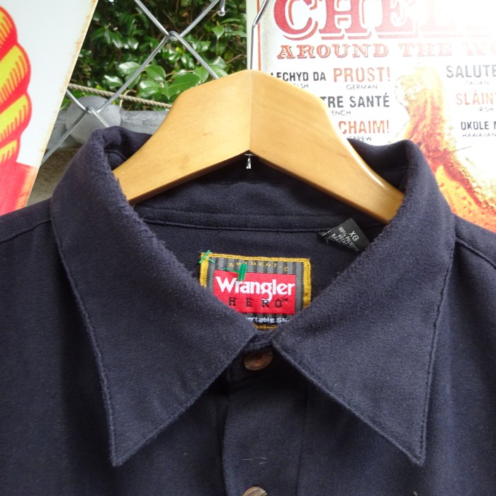 ラングラー ワークシャツ XL 黒 長袖 胸ポケット シンプル ポリエステル 9300 | Vintage.City Vintage Shops, Vintage Fashion Trends