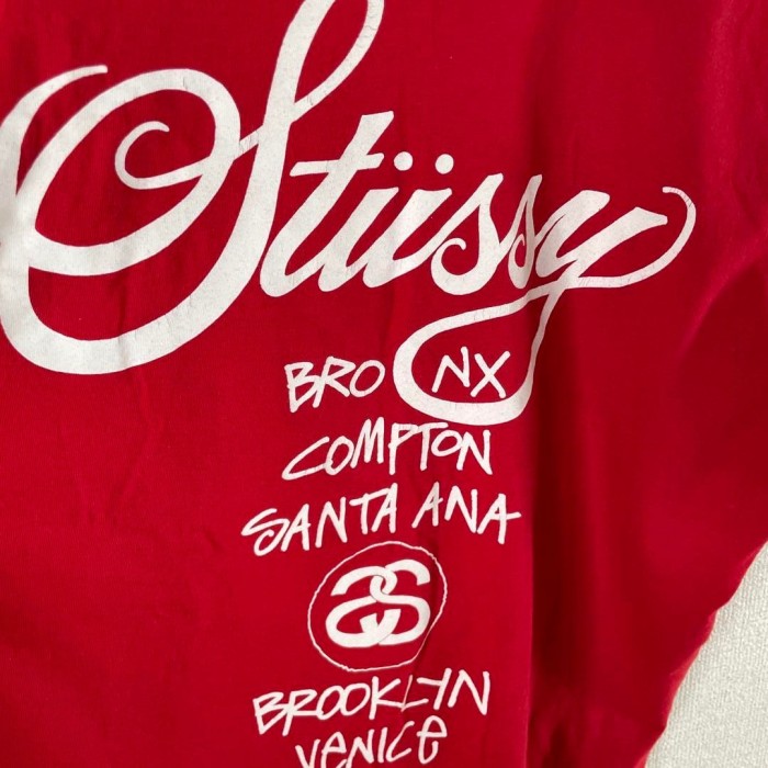 STUSSY paint world tour T-shirt size M 配送B　ステューシー　ワールドツアーTシャツ　ペイント | Vintage.City 빈티지숍, 빈티지 코디 정보