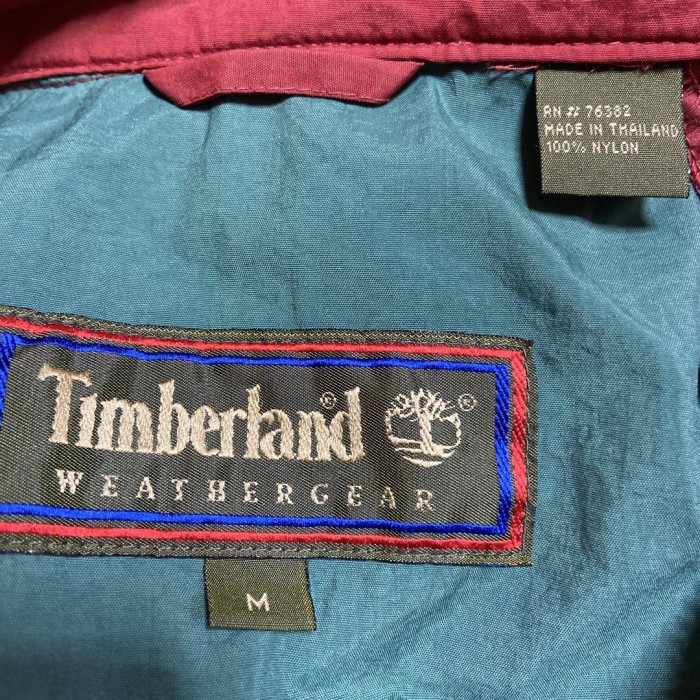 Timberland embroidery nylon jacket size M 配送A　ティンバーランド　ナイロンジャケット　ワンポイント刺繍ロゴ | Vintage.City 古着屋、古着コーデ情報を発信