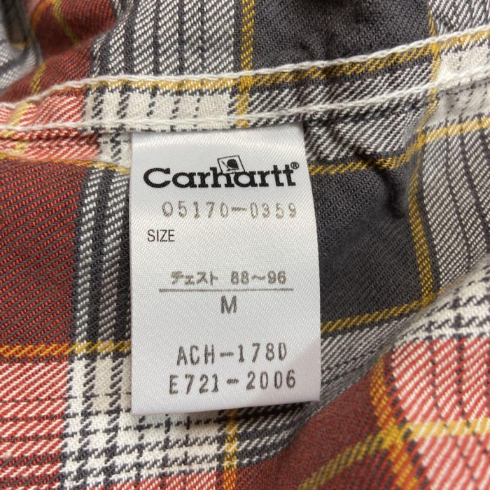 Carhartt western check shirt size M 配送A　カーハート　ウエスタンチェックシャツ | Vintage.City 古着屋、古着コーデ情報を発信