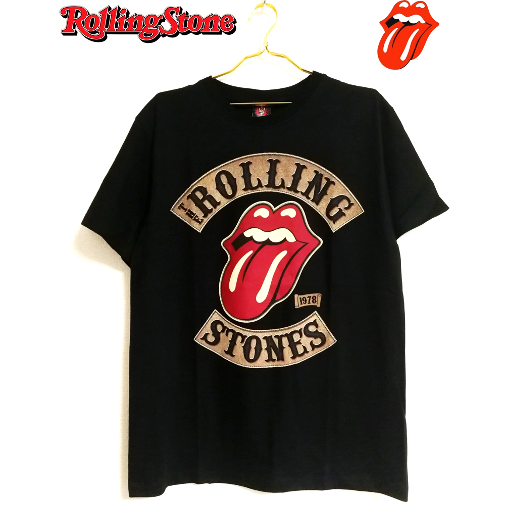 7 ROLLING STONES ローリングストーンズ Tシャツ ブラック Lサイズ 美