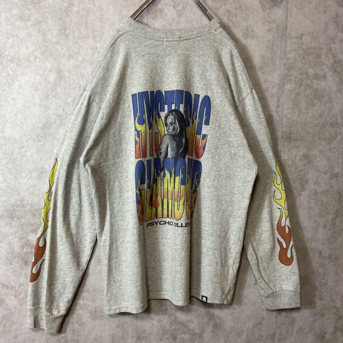 HYSTERIC GLAMOUR back print long sleeve T-shirt size M 配送A