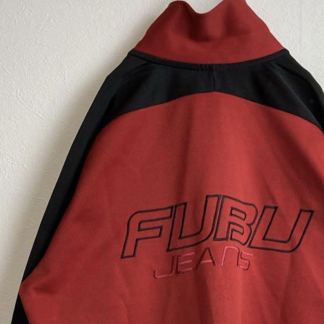 【配送】【usa製、背面ビッグ刺繍ロゴ】FUBUトラックジャケット古着ヒップホップ トップス