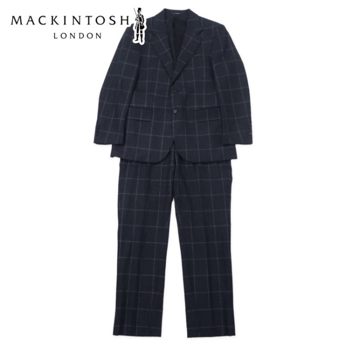 MACKINTOSH 2B スーツ セットアップ 94-84-165 AB4 グレー チェック ウール 日本製 | Vintage.City 古着屋、古着コーデ情報を発信