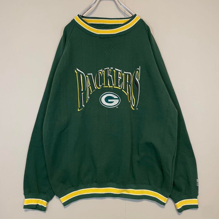 NFL PACKERS ringer sweat size L　配送C　パッカーズ　ビッグ刺繍ロゴ　リンガースウェット　90's | Vintage.City Vintage Shops, Vintage Fashion Trends