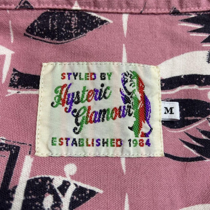 HYSTERIC GLAMOUR patterned aloha shirt size M　配送A ヒステリックグラマー　総柄　アロハシャツ | Vintage.City 빈티지숍, 빈티지 코디 정보