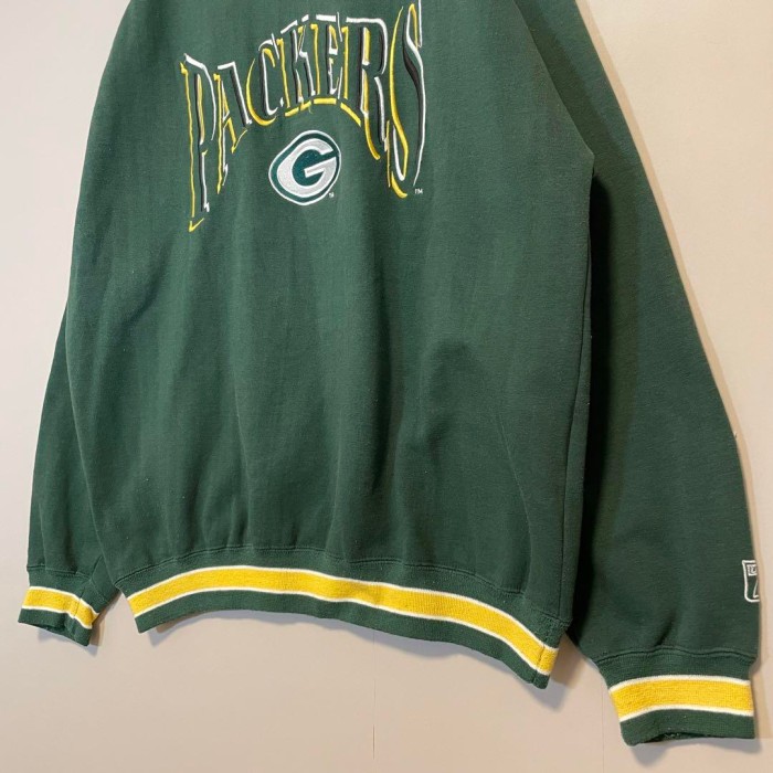 NFL PACKERS ringer sweat size L　配送C　パッカーズ　ビッグ刺繍ロゴ　リンガースウェット　90's | Vintage.City 古着屋、古着コーデ情報を発信