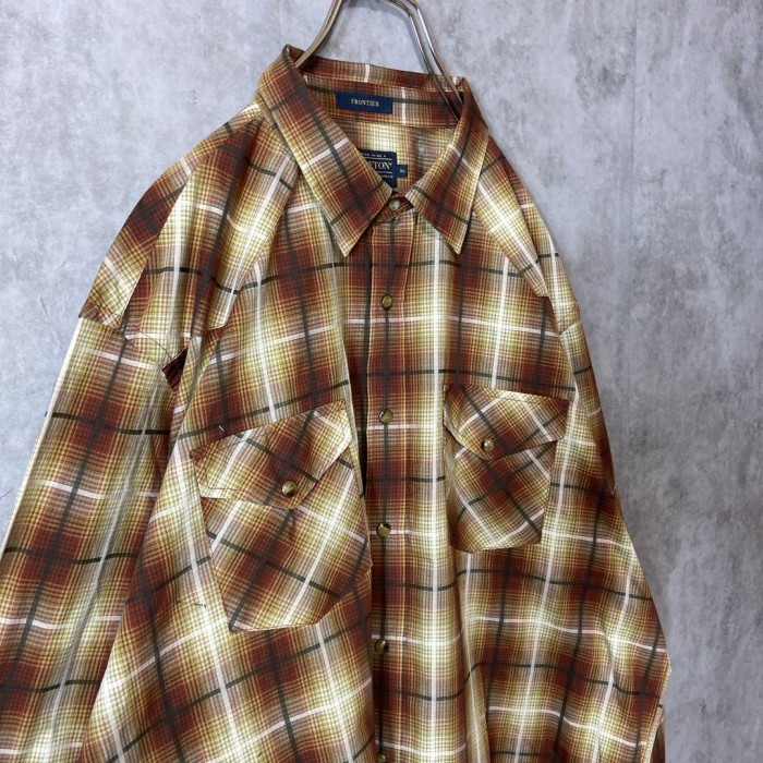 PENDLETON western check shirt size XL 配送A ペンドルトン　ウエスタンシャツ　チェック | Vintage.City 古着屋、古着コーデ情報を発信