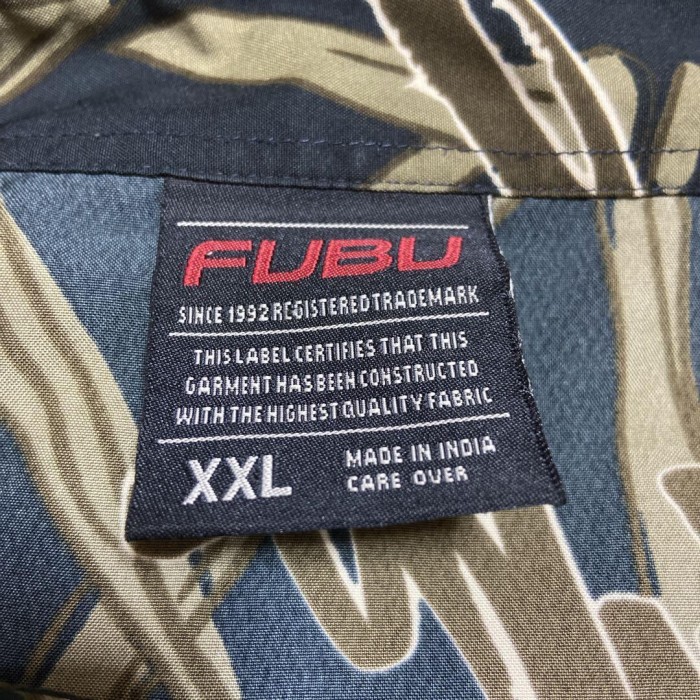 FUBU multi logo shirt size XXL 配送A フブ　総柄シャツ　オーバーサイズ　ヒップホップ　B系 | Vintage.City 古着屋、古着コーデ情報を発信