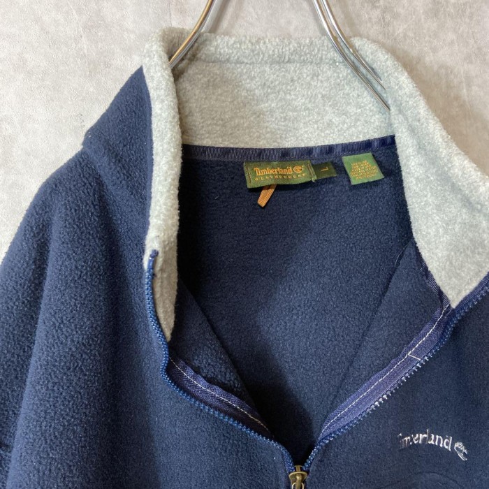 Timberland usa製 halfzip fleece size L　配送A　ティンバーランド　ハーフジップ　フリースジャケット　ワンポイント刺繍ロゴ　polartec ポーラテック　機能性抜群　アウター | Vintage.City 古着屋、古着コーデ情報を発信