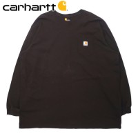 carhartt ビッグサイズ ロングスリーブ ポケットTシャツ ロンT 4XL ブラウン コットン ORIGINAL FIT | Vintage.City 빈티지숍, 빈티지 코디 정보