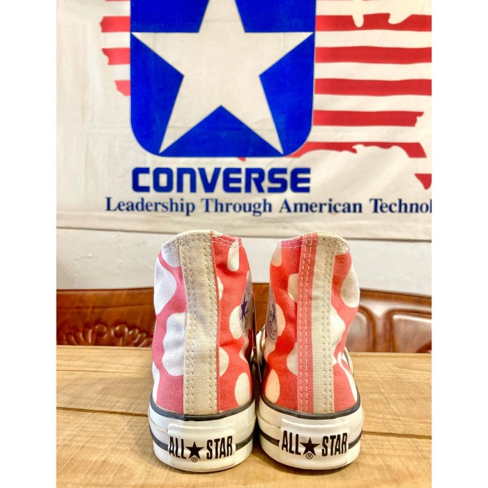 converse（コンバース） ALL STAR（オールスター）コインドット ピンク Hi 4 23cm  217 | Vintage.City 古着屋、古着コーデ情報を発信