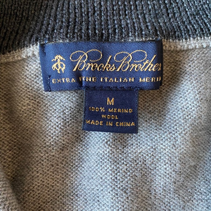 00s  / 《BROOKS BROTHERS》half zip merino wool knit ブルックスブラザーズ ハーフジップ ニット | Vintage.City 古着屋、古着コーデ情報を発信