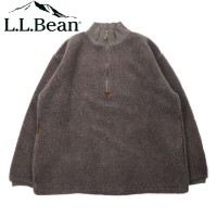 L.L.Bean USA製 80年代 ハーフジップ ボアフリースジャケット L グレー アクリル 三角タグ X808 ビッグサイズ | Vintage.City 빈티지숍, 빈티지 코디 정보