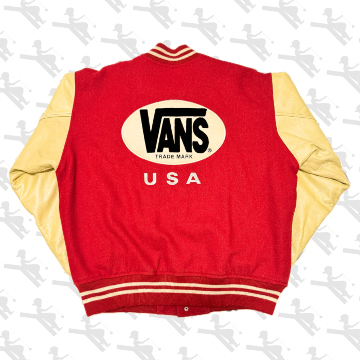 VANS Varsity Jacket Red | Vintage.City 빈티지숍, 빈티지 코디 정보