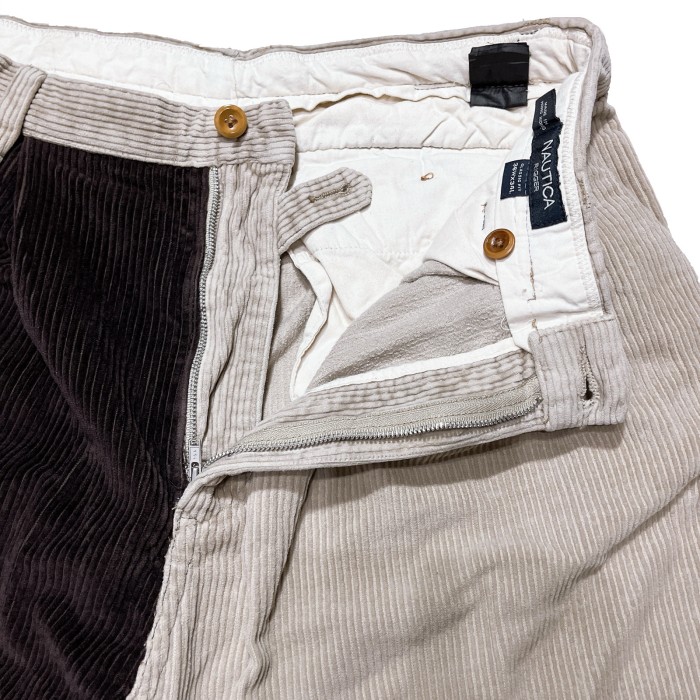 【127】36W×34L NAUTICA corduroy pants コーデュロイパンツ アシメ ノーティカ | Vintage.City 古着屋、古着コーデ情報を発信
