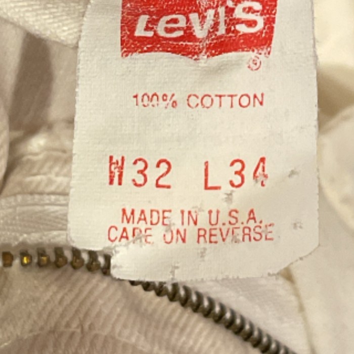 LEVI'S 505-0251 80s リーバイス 生成り　ホワイト　W32 A186 | Vintage.City 古着屋、古着コーデ情報を発信