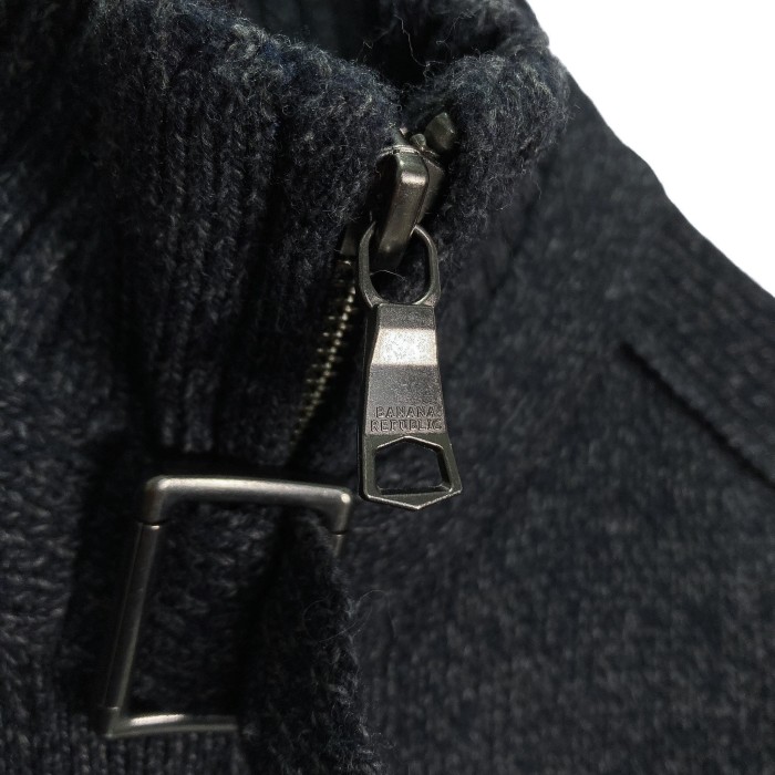 BANANA REPUBLIC 00's zip-up design drivers sweater | Vintage.City 古着屋、古着コーデ情報を発信