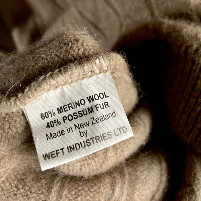 MERINO POSSUM メリノポッサム ニュージーランド製 Mサイズ ニット セーター | Vintage.City 古着屋、古着コーデ情報を発信