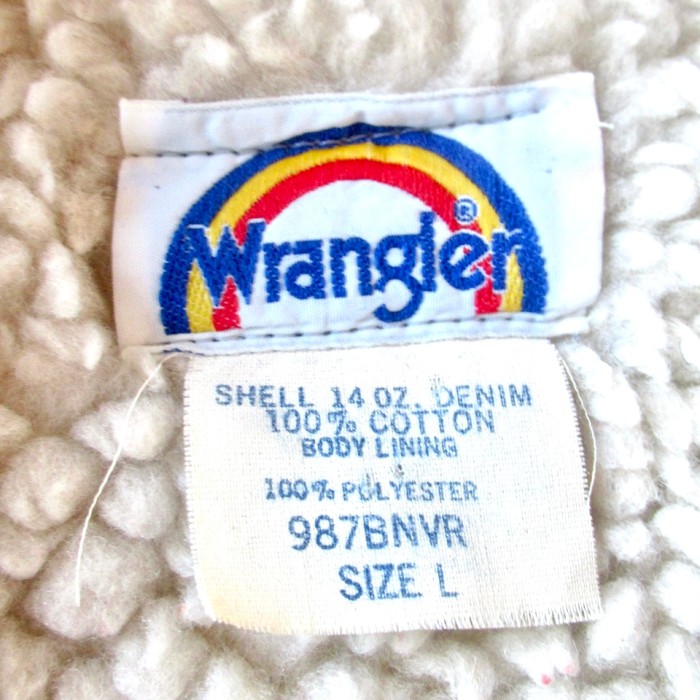 70s Wrangler レインボータグ デニムボアベスト | Vintage.City 古着屋、古着コーデ情報を発信