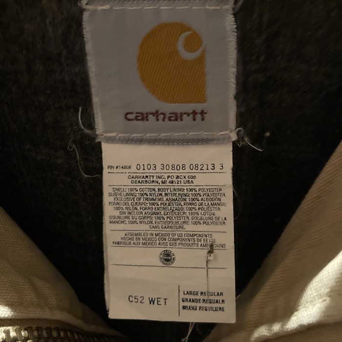 Carhartt カーハート　ウエスタンヨーク　ダックジャケット　C52WET  メキシコ製　 Lサイズ　カバーオール　 襟コーデュロイ　1279 | Vintage.City 古着屋、古着コーデ情報を発信