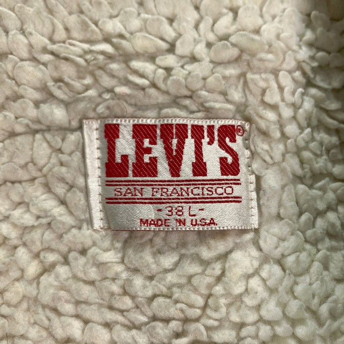 80s LEVI'S vintage boa fleece denim jacket | Vintage.City 빈티지숍, 빈티지 코디 정보