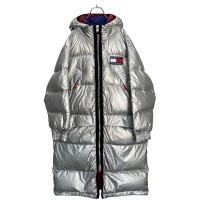 90s TOMMY HILFIGER ATHLETIC GEAR hooded long down coat | Vintage.City 古着屋、古着コーデ情報を発信