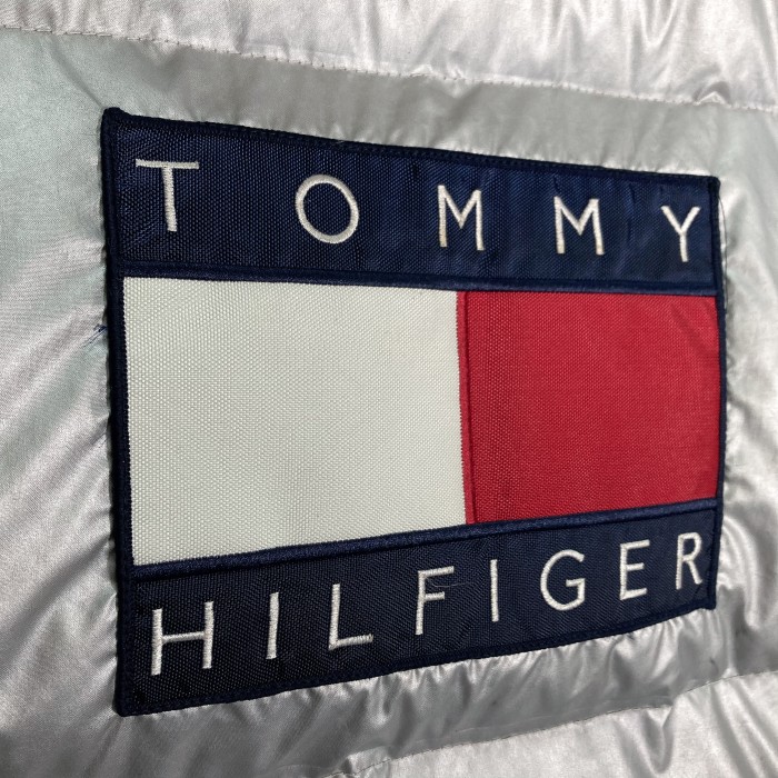 90s TOMMY HILFIGER ATHLETIC GEAR hooded long down coat | Vintage.City 古着屋、古着コーデ情報を発信