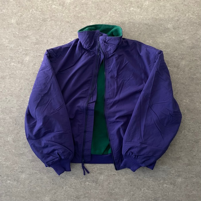 80's eddie bauer nylon fleece jacket | Vintage.City