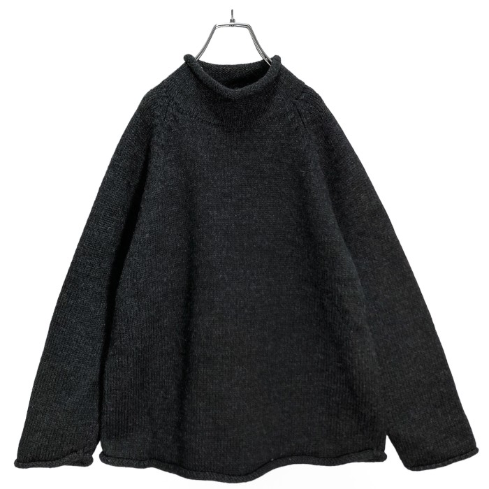 90s J.CREW L/S roll neck wool knit sweater | Vintage.City