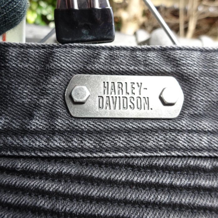 ハーレーダビッドソン バイカーデニム 34×32 ブラック ロング丈 オートバイ 9353 | Vintage.City 古着屋、古着コーデ情報を発信